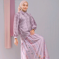dress printing bunga+ dress silk+gamis printing silk+gamis silk+ gamis wanita Dewasa Syari