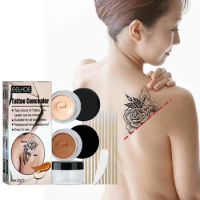 Tattoo Concealer Waterproof Cover Tattoo Scar Birthmark Foundation Make-up Invisible Two-color Concealer Body Cream Cosmetics