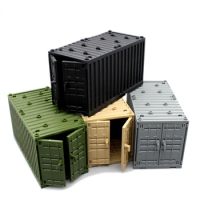 Building Blocks Container Model Arsenal Military Accessories Parts War Scenario DIY Parts Compatible with LEGO Blocks
