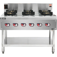 commercial restaurant cooker countertop 6 burner gas stove 4 burners kitchen equipment stand gas Cooktops gas Ranges