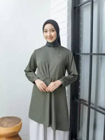 Ederra Larina Tunik / Atasan Wanita / Tunik Wanita S/M Moisty Green