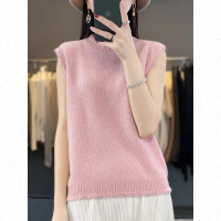 【Very Buy 非常勸敗】預購/羊毛衫女圓領100%純羊毛秋冬無袖針織內搭內搭背心