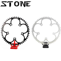 STONE Circle Round Chainring BCD 130mm 5 Bolts For Road Bike CX Cyclocross Folding Bike Chainwheel bcd130 Chain Ring 9-11 Speed