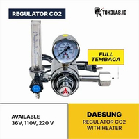 Regulator Las Welding Regulator Co2 with Heater 36 110 220 V Daesung 220V
