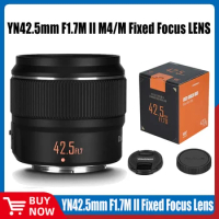 YONGNUO Camrea Lens YN42.5mm F1.7M II Fixed Focus AF for G100 GH5 G95 GF-10/9/8 Olympus E-M5/E-M10 Mark Ⅱ E-M10 Ⅳ