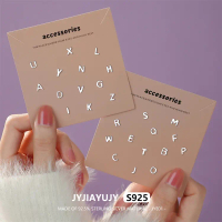 ต่างหูเงินแท้ S999 5MM JYJIAYUJY ดีไซน์ตัวอักษรขนาดเล็ก A-Z ของแท้ 100% ในสต็อก คุณภาพสูง ทันสมัย ไม