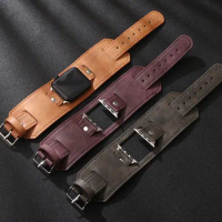 Hot selling suitable for iwatch leather alloy strap, smart watch bracelet
