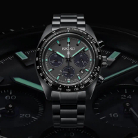 【SEIKO 精工】夜視鏡 黑熊貓 PROSPEX系列 太陽能計時腕錶 母親節 禮物 推薦(SSC917P1/V192-0AF0SD)