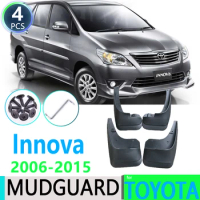 for Toyota Innova AN40 2006~2015 2008 2009 2011 2012 2013 2014 Car Fender Mudguard Mud Flaps Guard Splash Flap Car Accessories