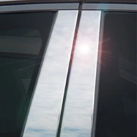 8pcs for Honda Stream RN6/7/8/9 2007 2008-2013 2014 Pillar Posts Car Window Trim Cover BC Column Stickers Silvery Accessories