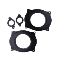 Car Front Door Speaker Stereo Adapter 6x9" to 6.5" Plate Converter Fit for Toyota Camry Black Plastic