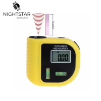 Mini Ultrasonic Digital Tape Measure Laser Range Finder Distance Meter &amp; Laser Pointer Rangefinder Level Tool 18M