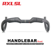 RXL SL Bicycle Handlebar 31.8 Bike Racing Aero Carbon Road Handlebar 400/420/440mm Handle Drop Bar for Bicycle Accessories