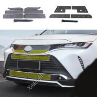 For Toyota Venza/Harrier 2021 2022 2023 2024 Stainless Steel Car Grille Insert Net Cover Decoration Frame Grill Auto Accessories