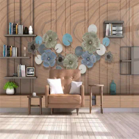 3d new Chinese style creative bookshelf stereo background wall professional manufacturing mural photo wallpaper