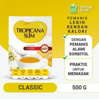 Tropicana Slim Sweetener Classic Refill 500g - Pemanis untuk Bantu Batasi Gula
