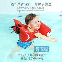 游泳圈 游泳坐騎充氣玩具球 嬰兒寶寶游泳圈免充氣兒童腋下圈防側翻0-3歲趴圈新生兒洗澡坐圈 免運