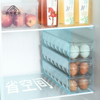 雞蛋盒冰箱側門收納盒用格抽屜式保鮮神器裝放的盒子架托蛋架蛋托