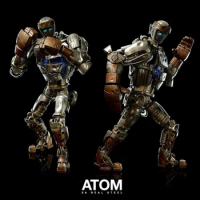 ThreeA 3A 1/6 《Real Steel 》Atom Action Figures Model Toys Real Steel Atom Mint in Box by Sideshow Collectibles US 42CM