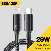 สาย USB Type C, Essager, 29W, สำหรับ iPhone 14 13 12 11 Pro Max XS, การชาร์จอย่างรวดเร็ว PD, สาย Typ