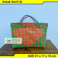 Wilis Plastik Tas Anyaman Plastik Kotak Kecil Hampers Souvenir Parcel Berkat Bingkisan Kotak Snack