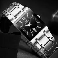 Fngeen Top Brand Luxury Men Quartz Watch Steel Bracelet Male Golden Wristwatches Date Waterproof relogio masculino Clock