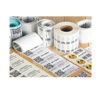 Favorites Compare Self adhesive serial number barcode label , waterproof cosmetic barcode label