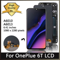 6.41"Original AMOLED For OnePlus 6T LCD 1+6T Display Touch Screen Digitizer Assembly One Plus 6T A6010 A6013 Display Replacement