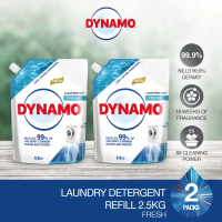 DYNAMO Laundry Detergent Fresh Refill (2.5kg) [Twin Pack]