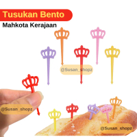 Tusukan Bento Mahkota Kerajaan Hiasan Kue Buah Cake Picks