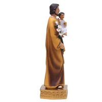 Saint Joseph With Child Resin Religious Statue Resin Handcrafted God Statue Religious Catholic Decoration Gift