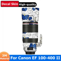Stylized Decal Skin For Canon EF 100-400mm F4.5-5.6 L IS II USM Camera Lens Sticker Vinyl Wrap Anti-Scratch Film Coat 100-400 II