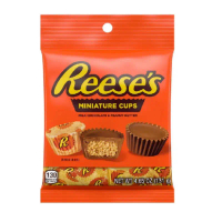 Reese's Miniature Cups Milk Chocolate & Penaut Butter น้ำหนัก 131 กรัม BBF.12/2025 มาใหม่บนชั้นวางขอ