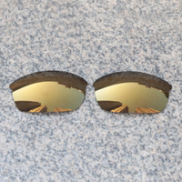 HOTnew E.O.S Polarized Enhanced เปลี่ยนเลนส์สำหรับ Oakley Flak Jacket แว่นตากันแดด-Bronze Gold Polarized Mirrorotsale