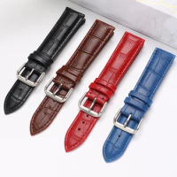 Watch Band Genuine Leather Watchband 16mm 18mm 20mm 22mm watch strap Suitable for Tissot Seiko DW watches galaxy watch gear s3/4