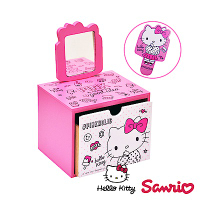 【百科良品】Hello Kitty 凱蒂貓造型手拿鏡 美妝收納 飾品收納 文具收納 桌上收納盒