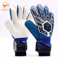 Top Youth Professional Goalkeeper Gloves Finger Protection Thickened Latex Soccer Goalie Gloves with Finger Savers