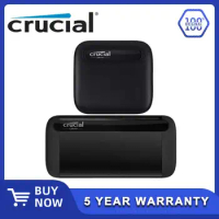 Crucial X6 500G 2TB 4TB Portable SSD Up to 540MB/s X8 1TB 2TB Up to 1050MB/s USB 3.2 Type-C External Solid State Drive