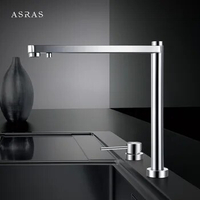 Asras-3060 SUS304 kitchen faucet telescopic tap hot and cold mixer drinking water outlet single handled