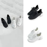 【FUFA Shoes 富發牌】超輕量美型男女休閒鞋-黑/白 1AL015/2AL015(休閒鞋/運動鞋/健走鞋/慢跑鞋)