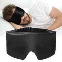 Silk Satin Sleep Mask Comfortable Sleeping Eye Mask Eyeshade Cover Shade Eyes Relax Enlarged Eye Patch Women Men Sleep Health