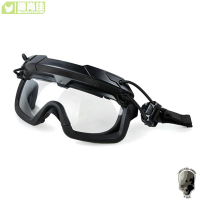 戰術護目鏡防霧防塵防唾沫 軍事遊戲頭盔護目鏡 適合OC型頭盔 3105
