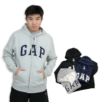 GAP 棉外套 Logo刷毛連帽外套 連帽外套 刷毛 長袖 刺繡logo 平輸品(平輸品 美國Gap商品)