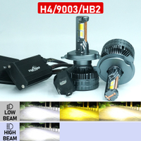 CODTuffoo 2 CÁI T63 Bóng đèn pha LED 3 màu công suất cao cho ô tô H4 H7 H11 HB3 9005 H1 HB4 9006 HIR