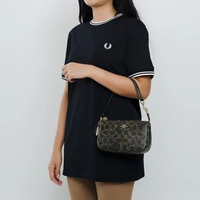 Tas COACH NOLITA MONOGRAM GOLD BLACK HOBO BAG 100% ORIGINAL 19X5X11CM