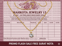 kalung plintir permata dewasa elegant emas muda - cod free nota