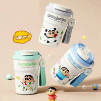 Ly Giữ Nhiệt Crayon Shinchan Thép Không Gỉ 316 Ly Ống Hút Dễ Thương Cho Bé Gái Ly Giữ Nhiệt Xe Hơi