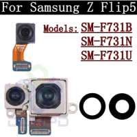Rear Camera Module Flex Cable For Samsung Galaxy Z Flip 5 Flip5 SM-F731 Front Selfie Facing Main Back Camera Lens Parts