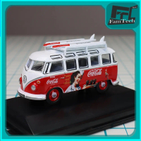 FTS Miniatur Mobil 1:76 Oxford VW T1 Bus and Surfboards Coca Cola Diecast Skala Mainan Model Koleksi