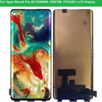 AMOLED 6.55”For Oppo Reno 5 Pro LCD Display With Touch Panel Screen Digitizer For oppo reno5 pro PDSM00 PDST00 CPH2201 display